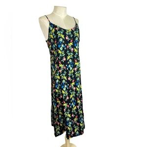 Dark Floral sundress Dress size L fairy whimsigoth Old Navy